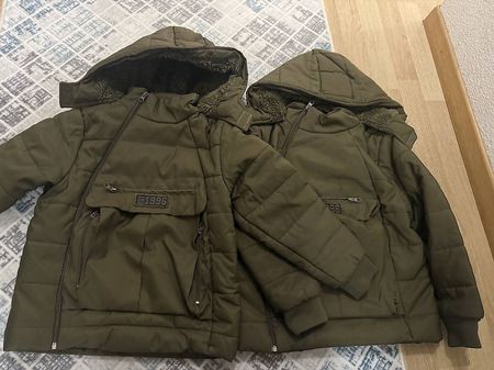 Winterjacken Kinder Grün (8-9 J) 