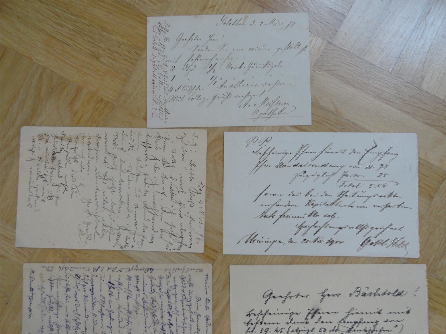 Cartoline postali: 54 Post-/Korrespondenzkarten ab 1871 – Usato da stäfa venduto da brandy66 7