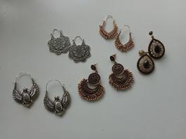 5paar Ohrringe Boho neu