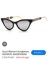 Sonnenbrille Gucci GG0597S Damen schwarz wie neu mit Zubehör