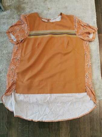 BLUSE ROSTBRAUN GR 38, NEUWERTIG, VISKOSE