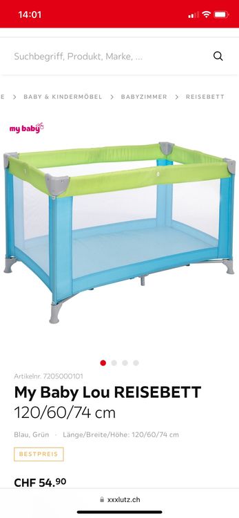Kinder Reisebett 120x60x74 8