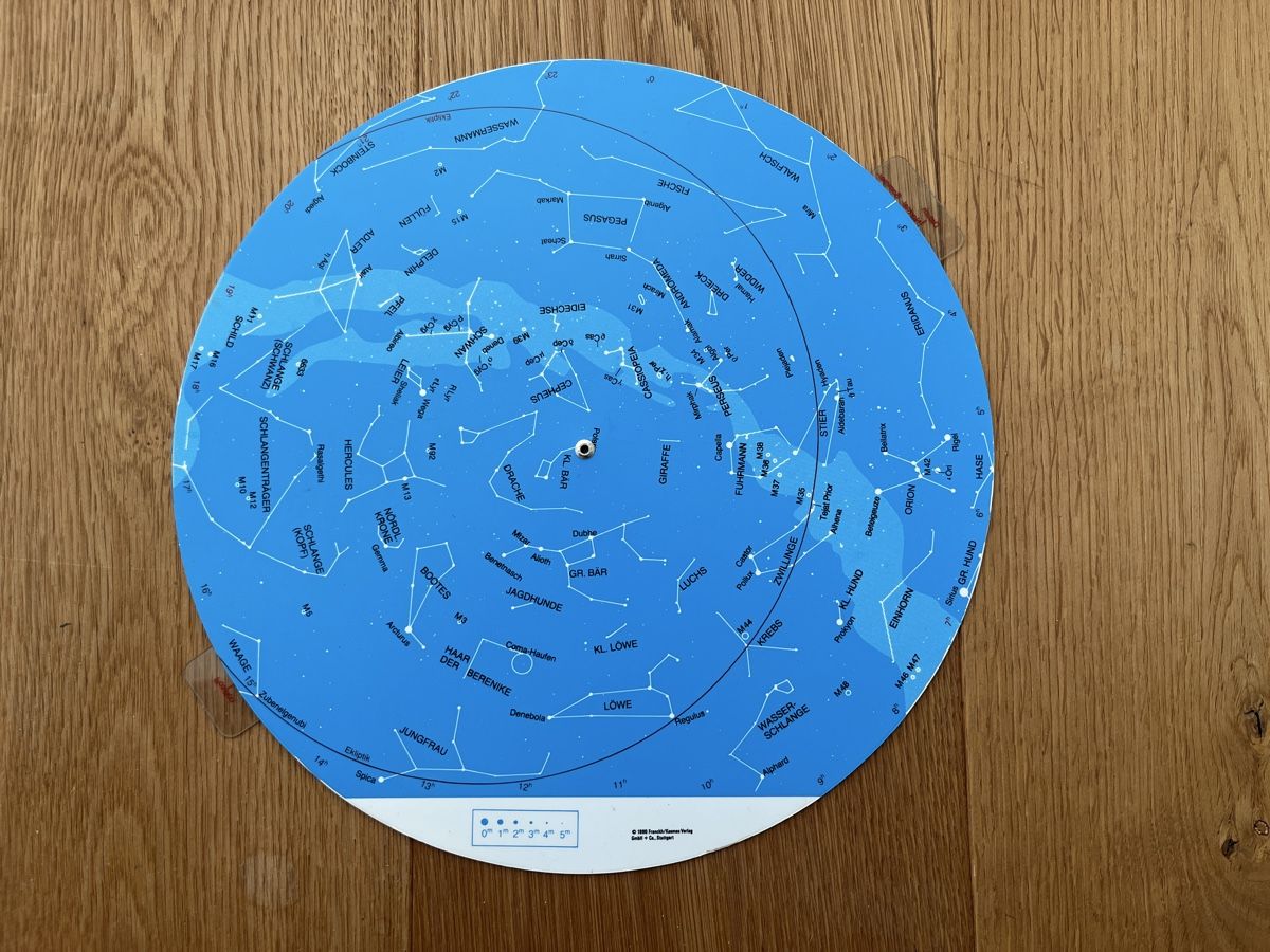 Cartoline: Kosmos drehbare Welt-Sternkarte – Usato da Altendorf venduto da Nmueller 1