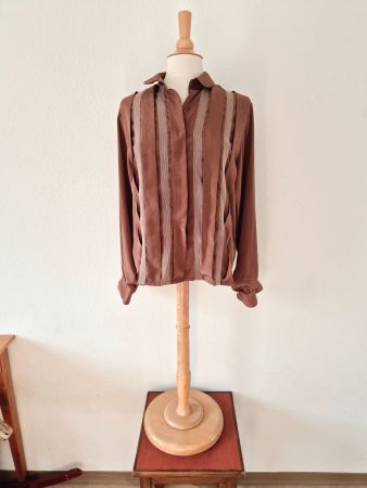 BLUSE ALBERT DE CILHAR VINTAGE PARIS M 38 , TOP ZU JEANS ROC