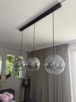 Hängelampen 3 flammig rund Rauchglas Esstisch