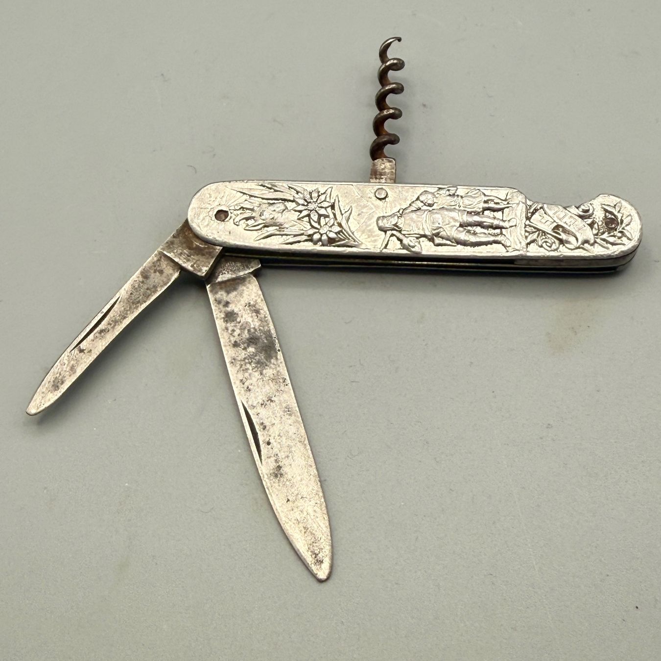 Coltelli tascabile: Antikes Alusackmesser Schloss Thun (F.Schoder Thun) – Usato da Ueberstorf venduto da Brocandi 2