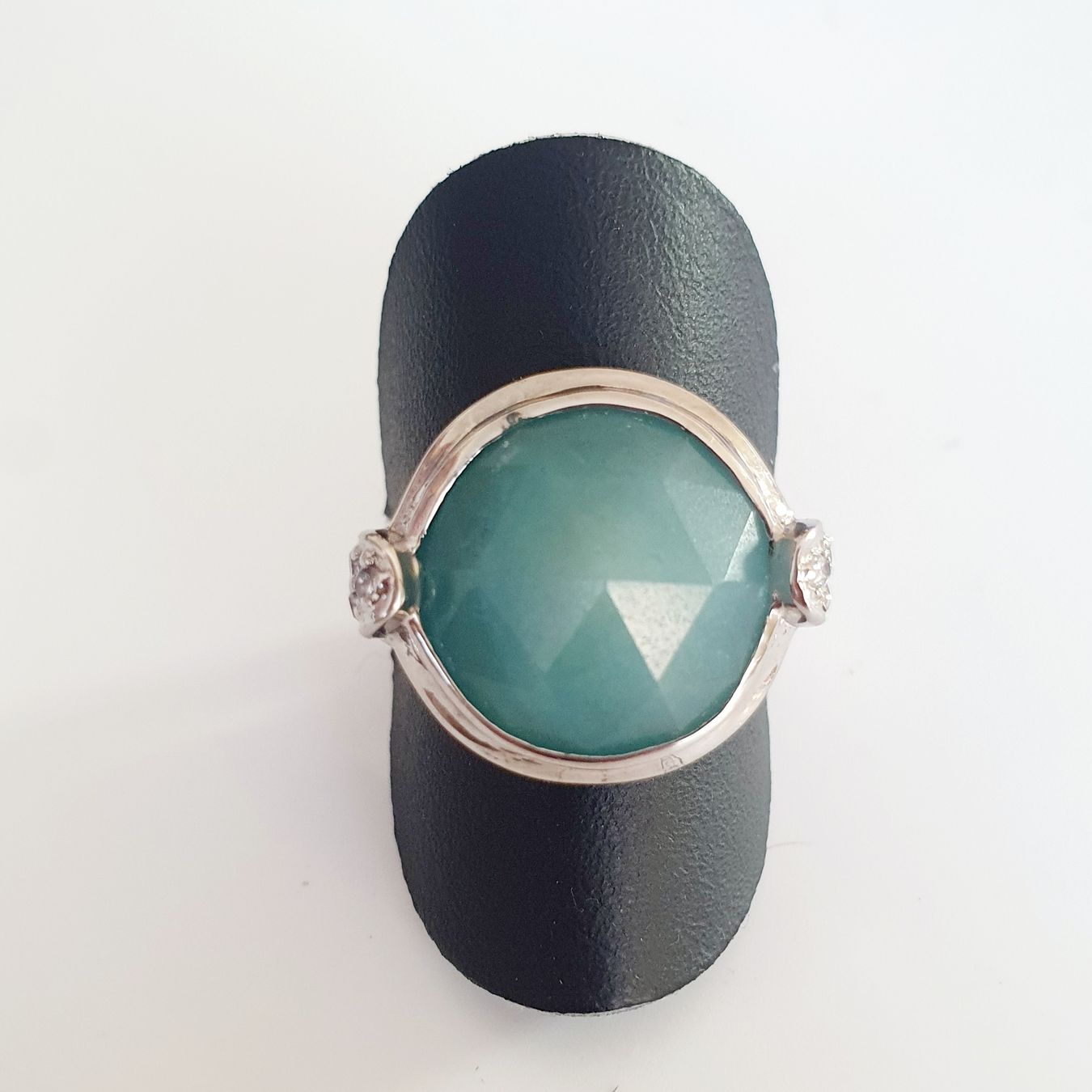 Anelli: Silber Ring 925 mit schmucksteine Gr  17,9 mm – Usato da Kreuzlingen venduto da Wunderkiste123 4