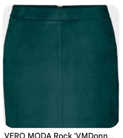 VERO MODA Wildleder-Minirock grün Gr. XS
