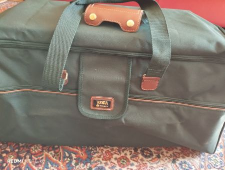 Reisetasche Visa Delsey grün gebraucht guter Zustand