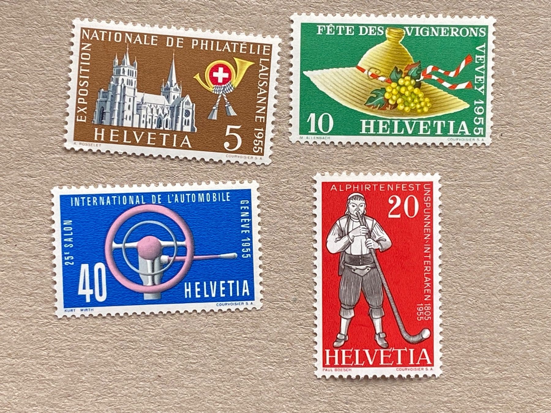 Tutti i francobolli: 320-323, ** – Usato da Aarau venduto da hilde47