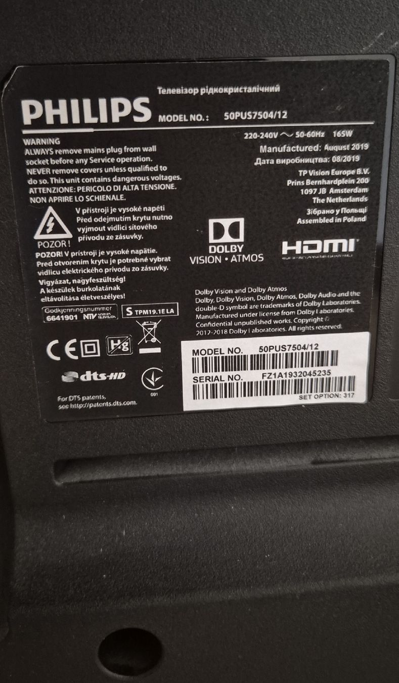 Philips Fernseher: Philips SmartTV 50 Zoll 4K mit Ambilight – Gebraucht aus St. Ursen von Jack_Winzi 5