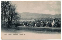 Zürich, Neumünster vom Dolder aus gesehen, gelaufen 1908