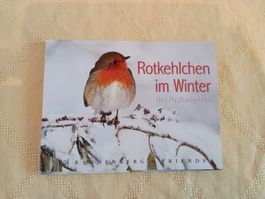 Postkartenbuch * Rotkehlchen im Winter; NOCH 12 KARTEN!!!!!!