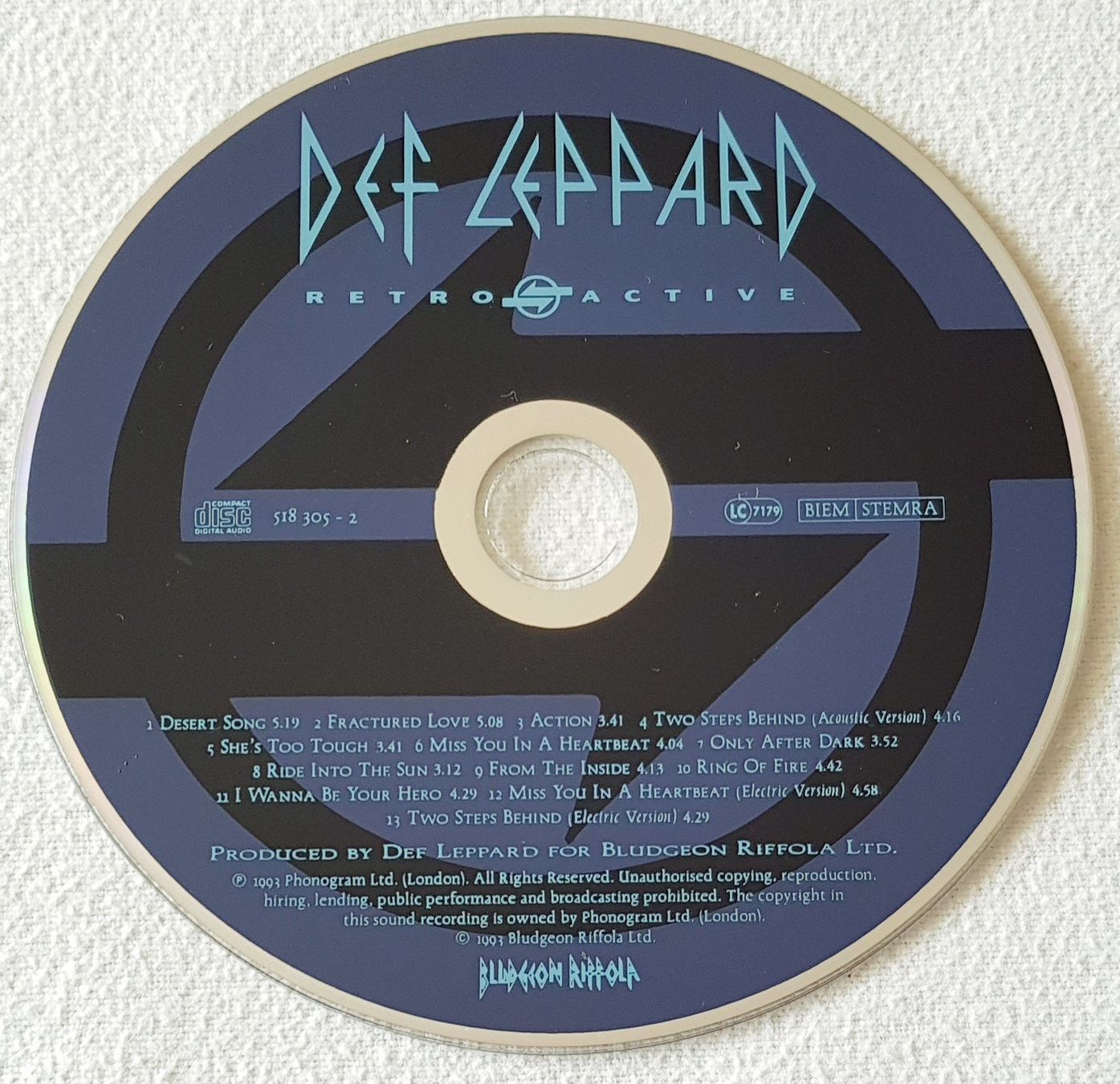 CD: Def Leppard – Retro Active - CD - 1993 - First Press – Usato da Uster venduto da Zardodel 2