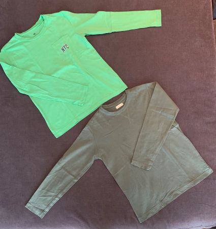 Kleiderpaket T-shirt Langarm Hosen Junge Gr.122/128