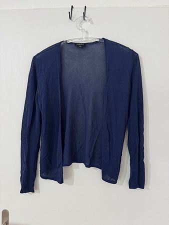 Caroll Paris Damen Strickjacke blau Grösse 40 oryginal top