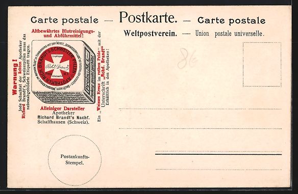 Ansichtskarten: Litho Valangin /Neuchâtel, Château – Gebraucht aus Berlin von bartko-reher 1