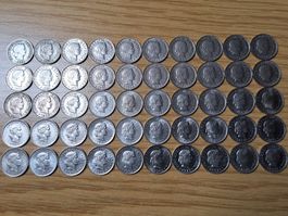 5 Rappen 1888/1979 - Lot 50 Stück!