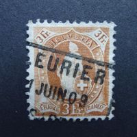 1907 Nr. 100Bb Vollstempel SBK Fr. 140.-