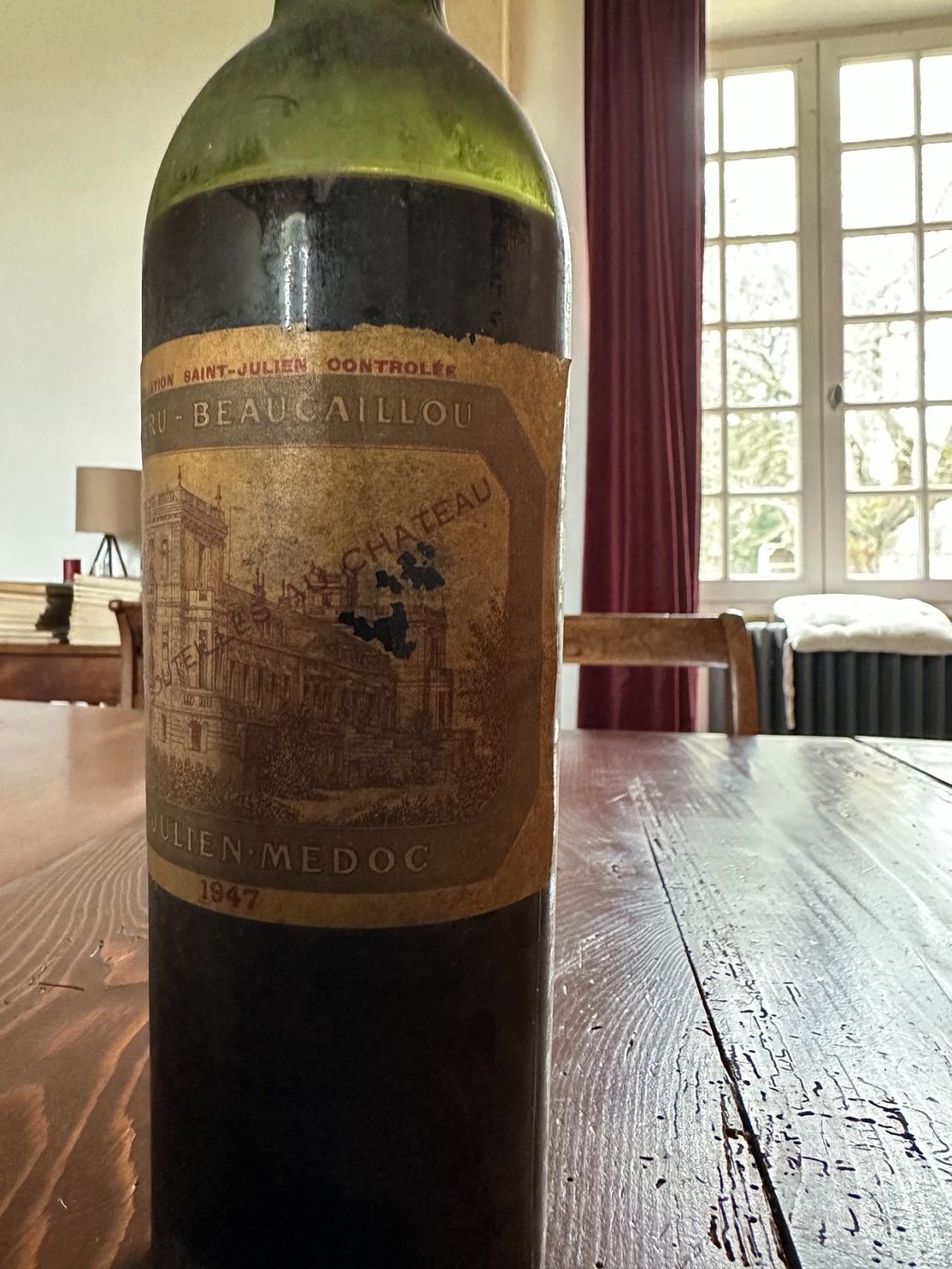 Vins: 1 x 75cl DUCRU BEAUCAILLOU 1947 – Neuf (Voir description) à Genève par Ahkmenrat
