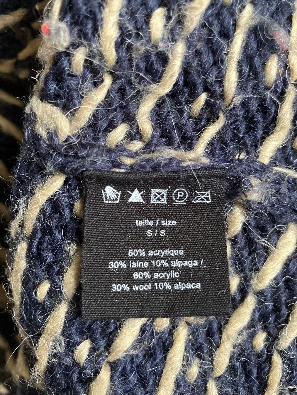 Maglioni & Felpe: Grobstrick Pullover blau gemustert – Usato da Lenzburg venduto da ann_8hmk 4