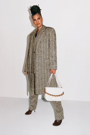 Orig. BOTTEGA VENETA Herringbone Bouclé Mantel Gr. 36, 3'500