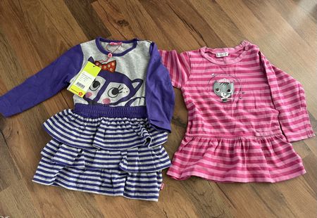 2x Me Too Langarmshirt/Kleid Gr. 80 Top Zustand!