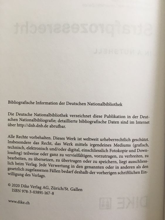 Strafprozessrecht In A Nutshell, Richard-dit-Bressel, 2020 | Kaufen Auf ...