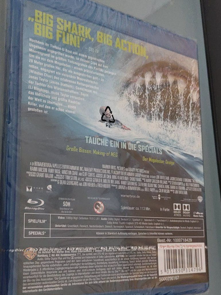 Tutti i DVDs: MEG Blu-ray – Nuovo e nell'imballaggio originale da Dottikon venduto da Oldyfreak 1