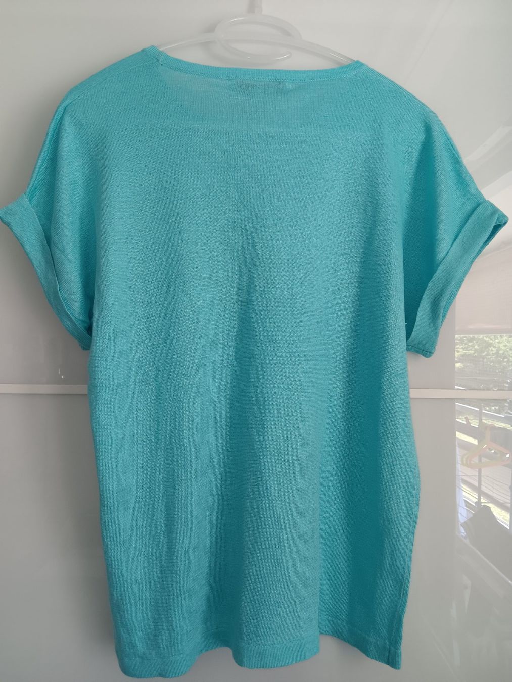 Pullover & Sweatshirts: ESTHEME PARIS Pull en lin bleu aqua taille L neuf – Neu und originalverpackt aus Cossonay-Ville von Les_1001_perles 2