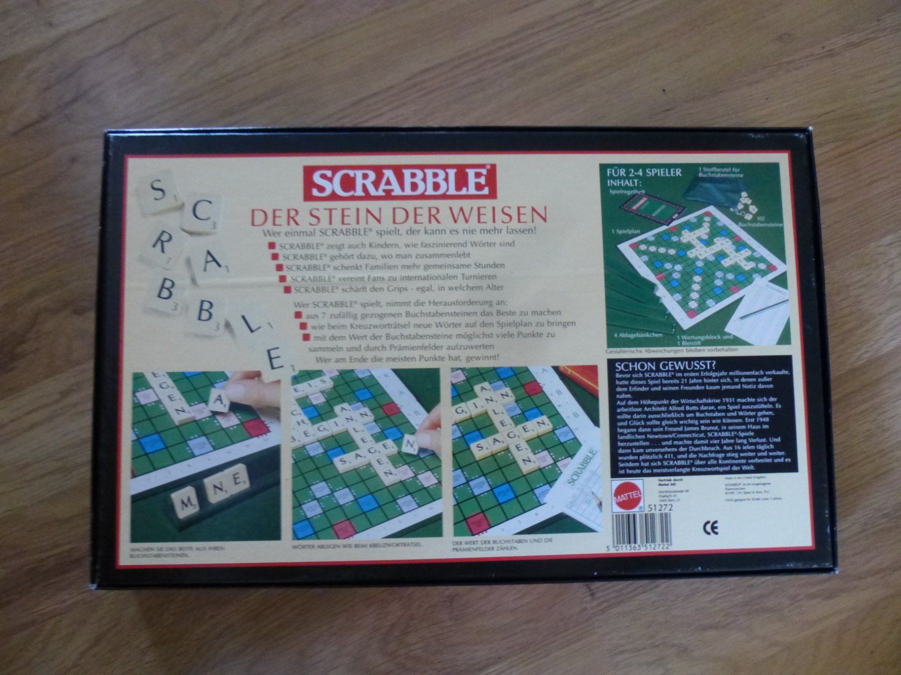 Mattel Giochi: Original Scrabble Spiel / komplett – Usato da Triengen venduto da misterpicknicker 1