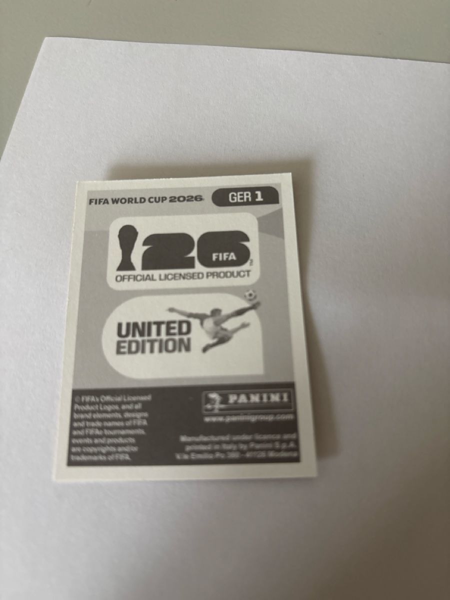 Panini Sammelbilder & Trading cards: Panini Bild GER1 – Neu (gemäss Beschreibung) aus Rechthalten von Thierry_89 1