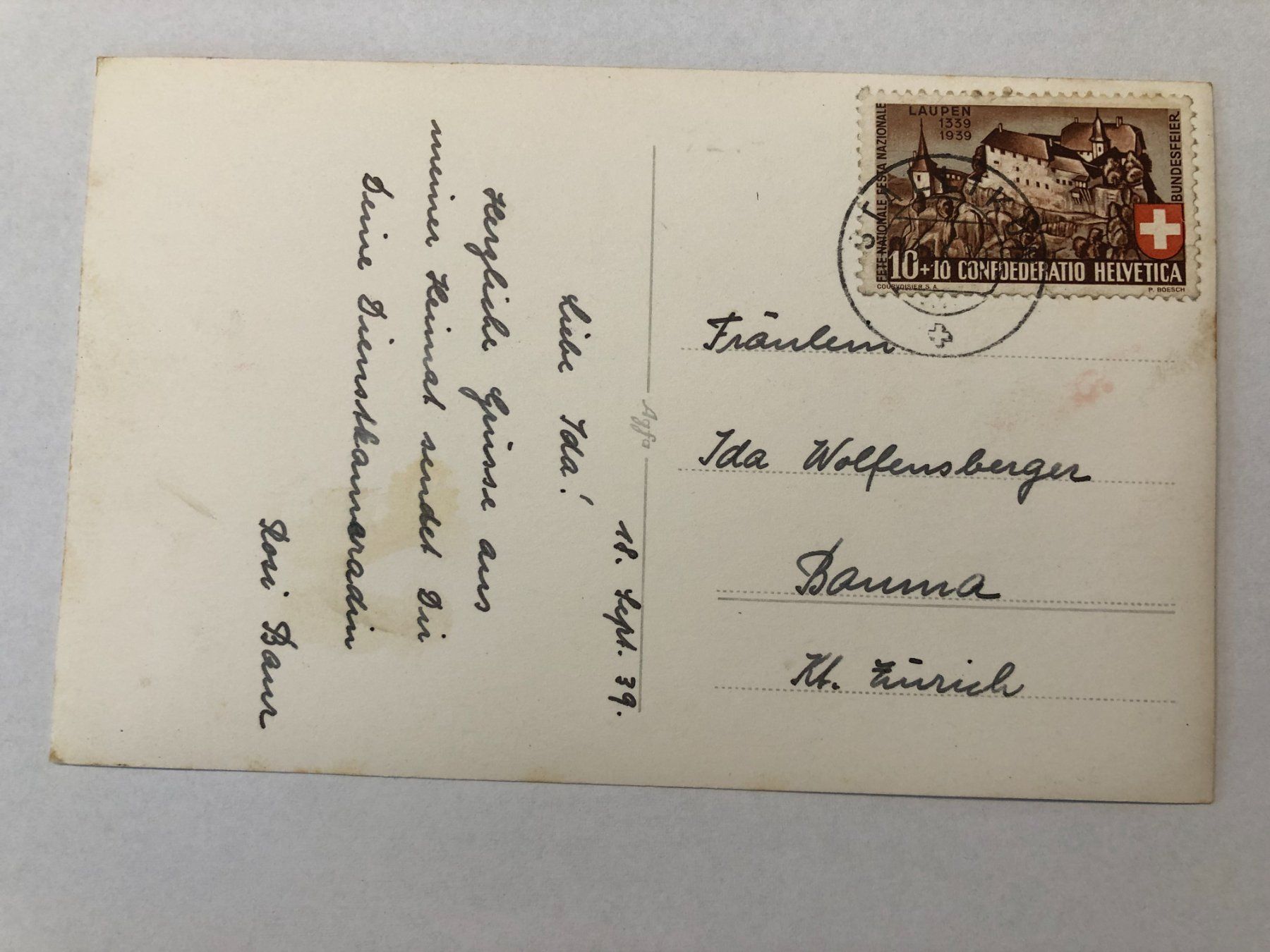 Cartoline postali: Stallikon 1939  Fotokarte – Usato da Pfäffikon ZH venduto da Waltoversand 1