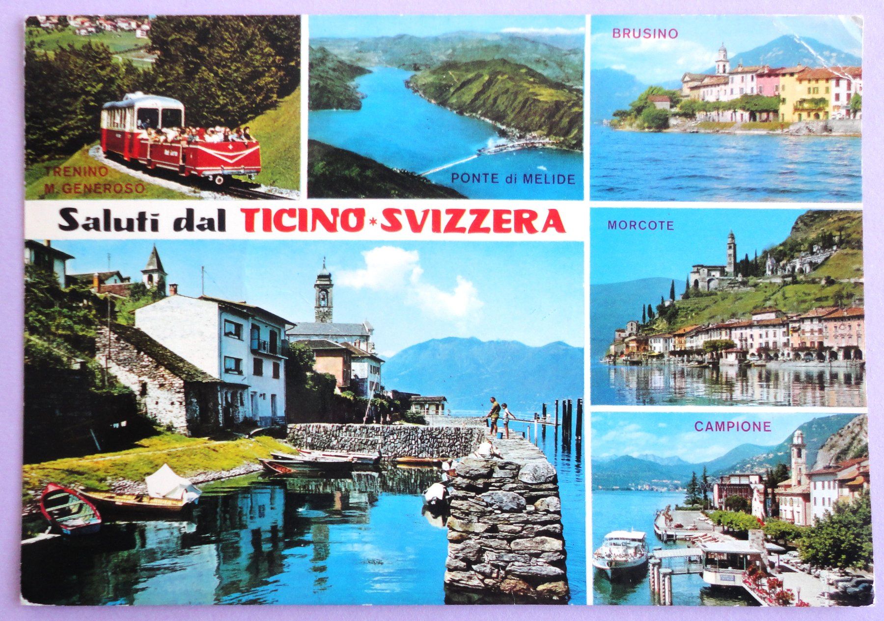 Cartoline postali: Saluti dal Ticino – Usato da Fétigny venduto da Billy2miny