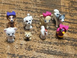 lego  figurines  lot de 8 animaux