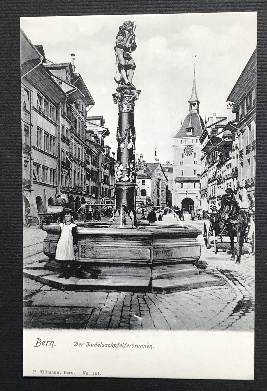 Cartoline postali: ALTE ANSICHTSKARTE BERN DER DUDELSACKPFEIFERBRUNNEN – Usato da Ostermundigen venduto da Heavenmaus75