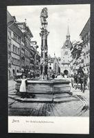 ALTE ANSICHTSKARTE BERN DER DUDELSACKPFEIFERBRUNNEN