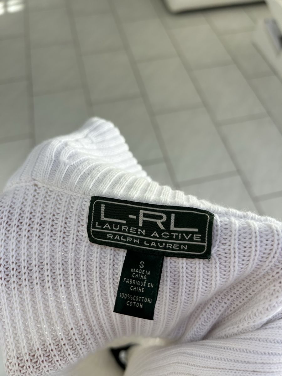Ralph Lauren Pulls & Sweat-shirts: Ralph Lauren Active, sweater, Size S/M, Zip, White/Black – Neuf (Voir description) à Saland par ele_vc96 3