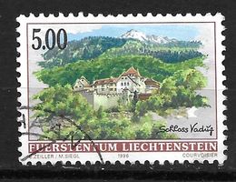 Liechtenstein 1996: Höchstwert 5 Fr. Schloss Vaduz,hoher KW!