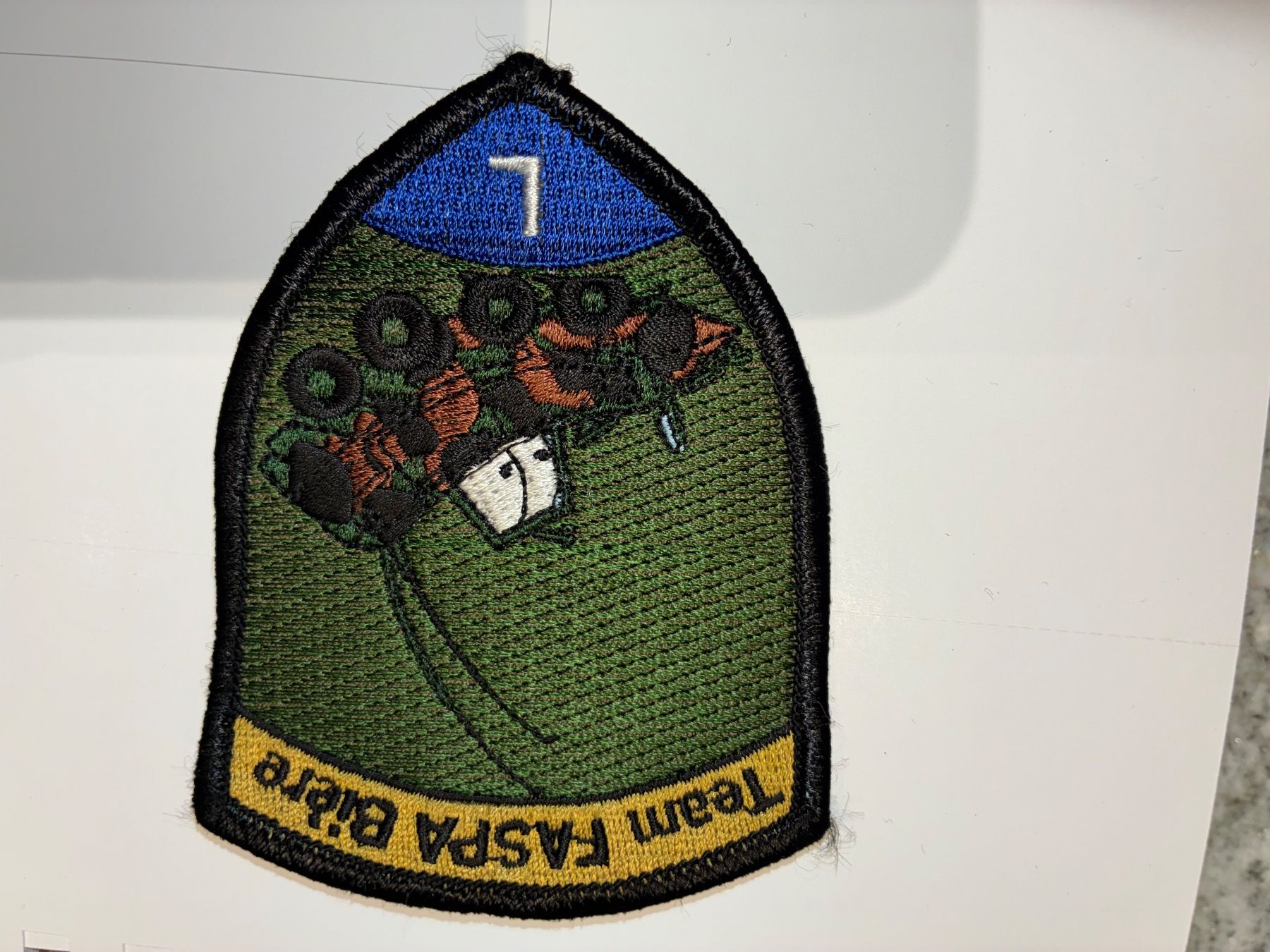 Schweizer Armee Patches: Badge Team FASPA Bière – Gebraucht aus Oberiberg von stab
