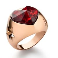 Bague BACCARAT-Paris „Étoile de mon Cœur“, Argent plaqué or