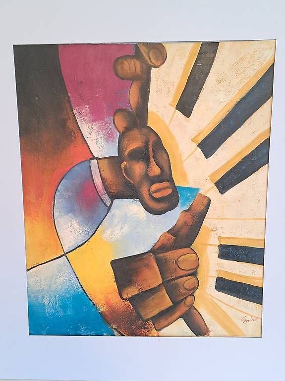 Dipinti: Ölgemälde 'Jazz Muzikanten' 50 x 60 – Usato da Bern venduto da mar_8npr 4