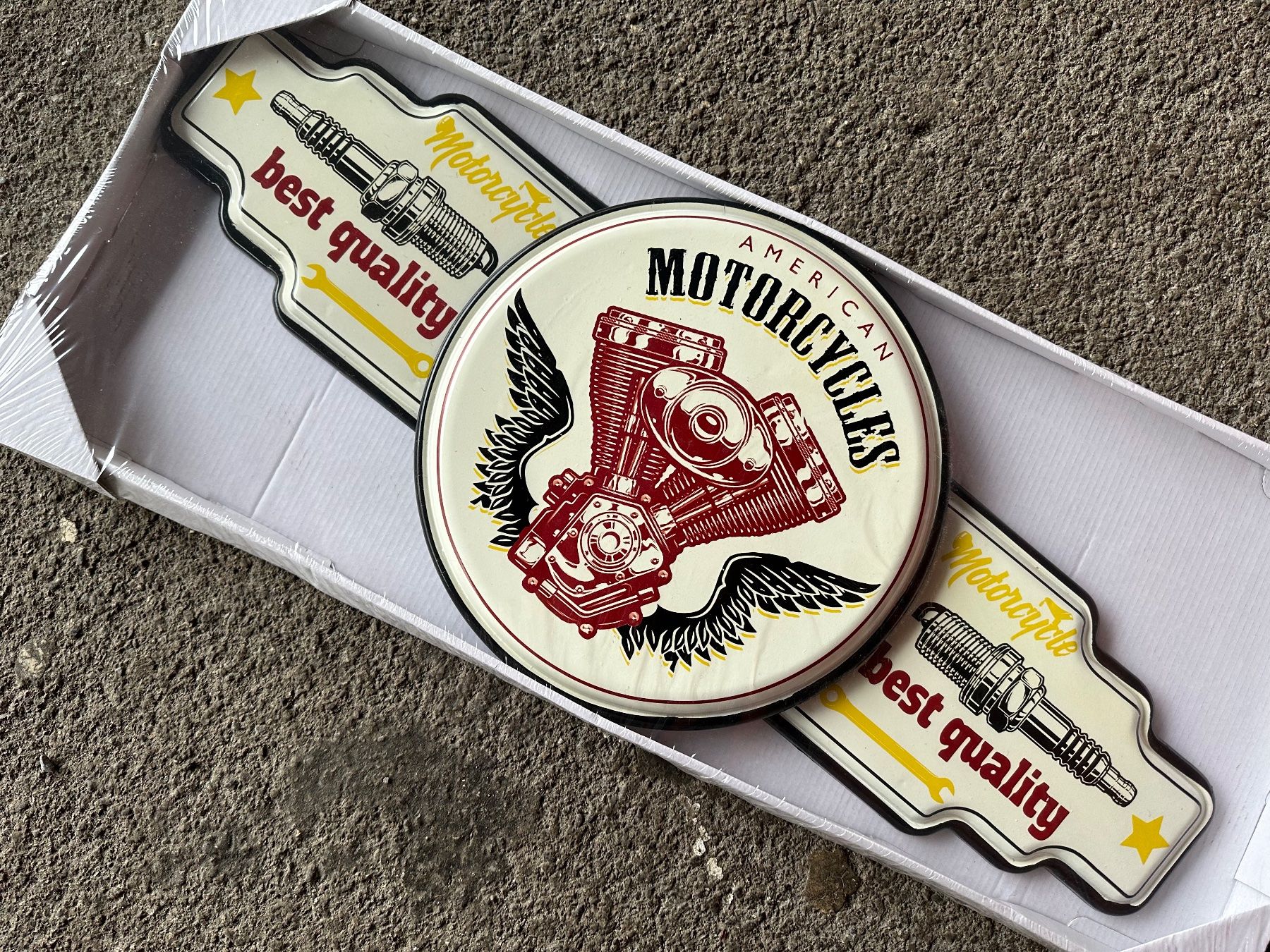 Insegne: American motorcycle v2 garage – Nuovo (secondo la descrizione) da Reinach AG venduto da rares75