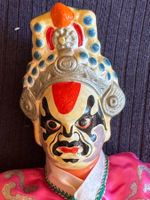 Fingerpuppe chinesische Oper Vintage Porzellan, Seide