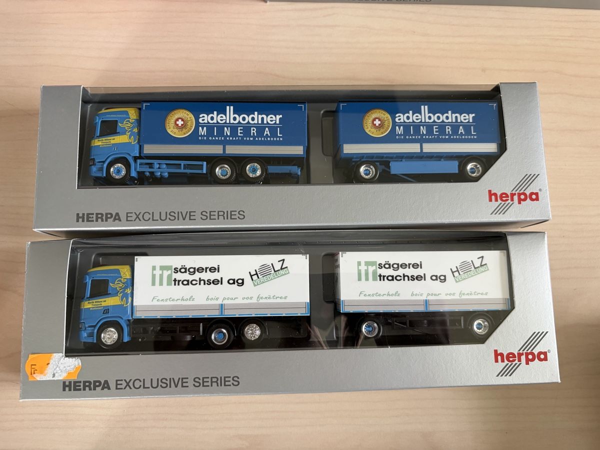Herpa Modellautos: 2 x Scania CR Wittwer Eigenbauten  – Neu (gemäss Beschreibung) aus Felben-Wellhausen von Mobil01