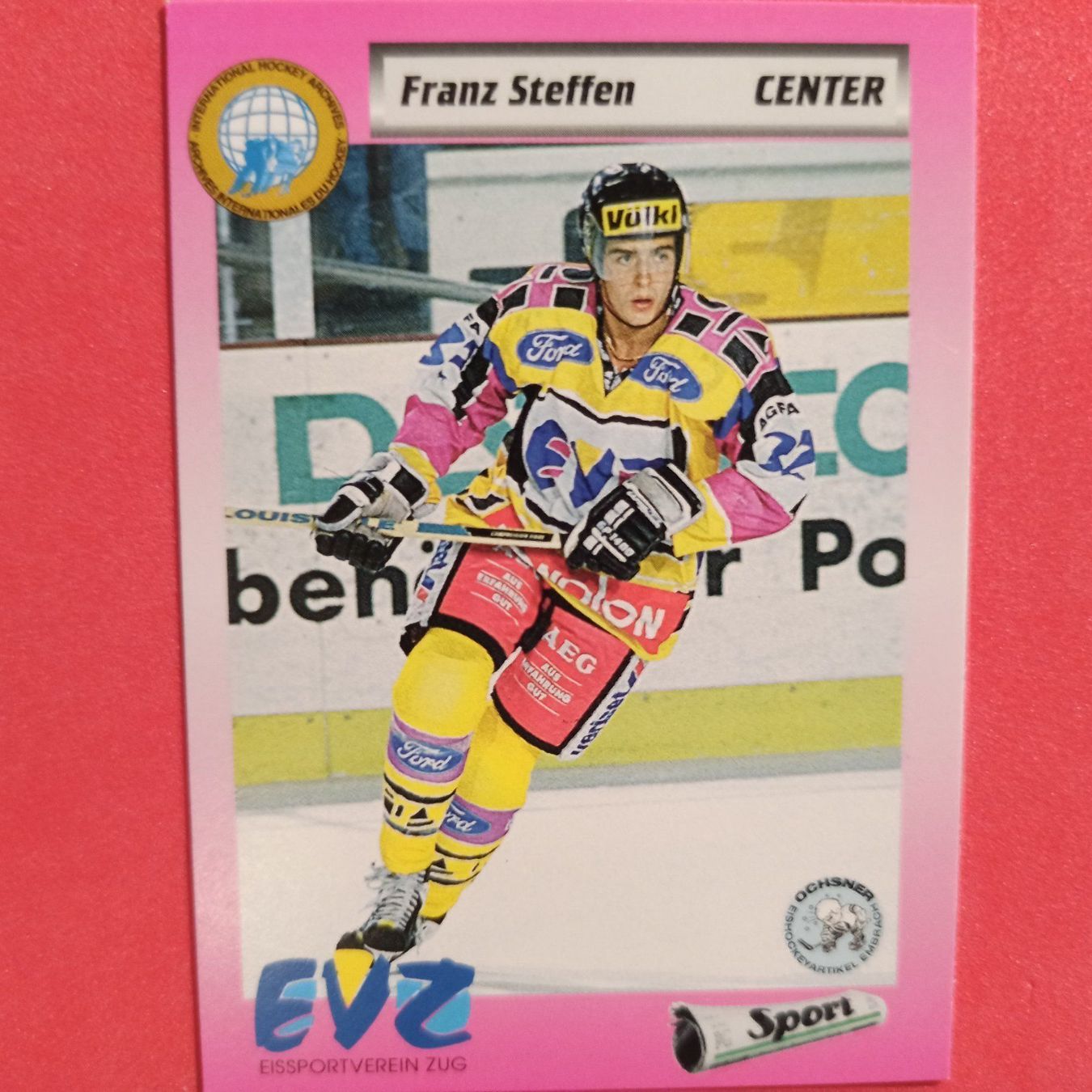 Carte collezionabili: Franz Steffen - EVZ - 1993/94 – Usato da Dübendorf venduto da kb86_MOVIE