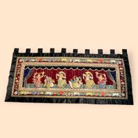 Rare Antique Vintage Indian Tapestry Wall Hanging Textile