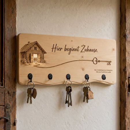 Wunderquelle Emmental Schlüsselbrett „Hier beginnt Zuhause“