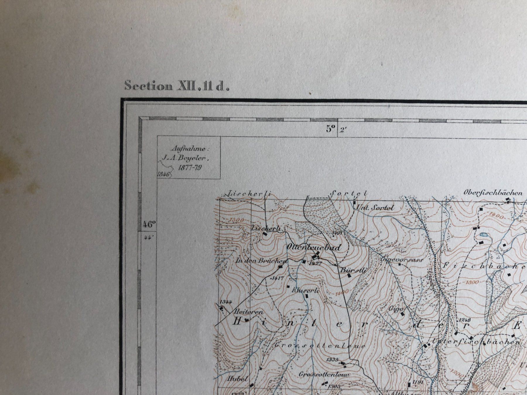 Landkarten & Atlanten: Siegfriedatlas Bl. 351: Gantrisch 1882 – Gebraucht aus Zürich von allp 5