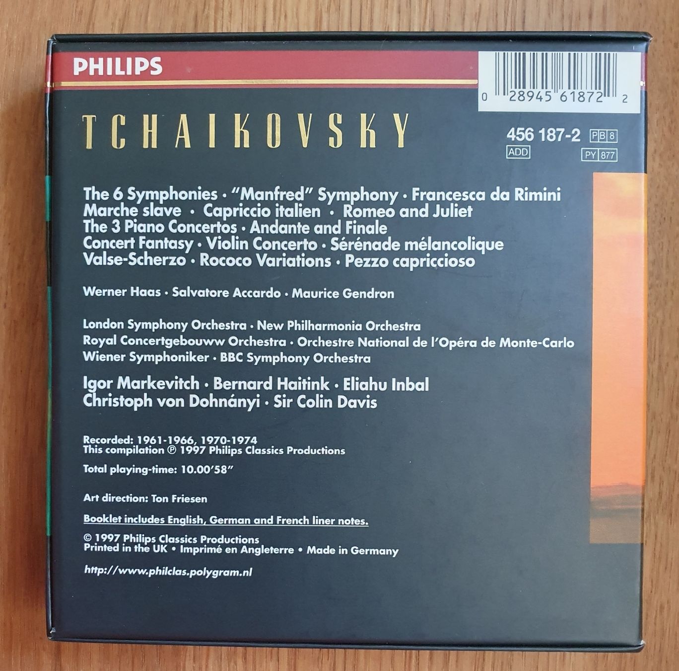 CD: Tschaikowsky - Sämtliche Orchesterwerke - Philips Classics – Nuovo (secondo la descrizione) da Zürich venduto da Philotimo 1